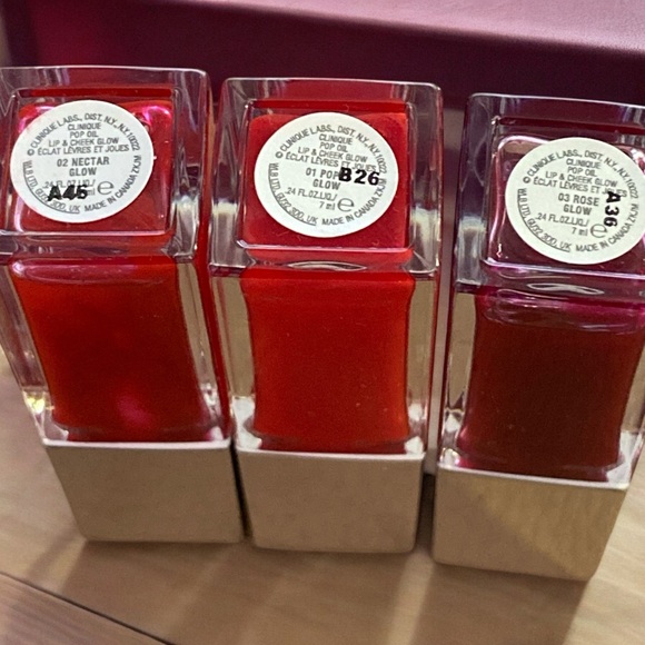 Clinique Lip Color Primer Lipstick Nectar Glow Pop Glow Rose Glow NEW Each $20 - Picture 3 of 3